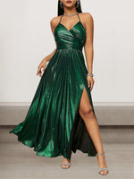 Sexy Sleeveless V Neck Plain Tight Maxi Dress