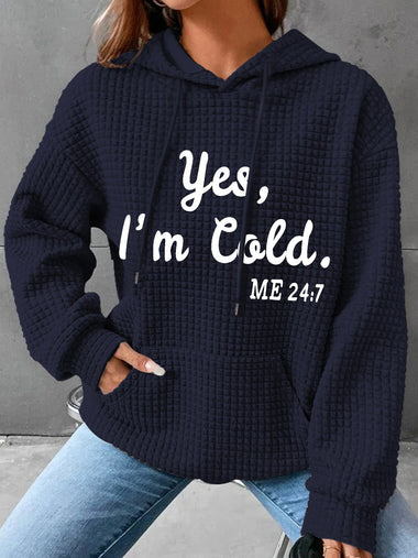 Loose Long Sleeve Hoodie Text Letters Casual Regular Hoodie