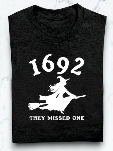Short Sleeve Crew Neck Letter Pattern Casual Regular T-Shirt