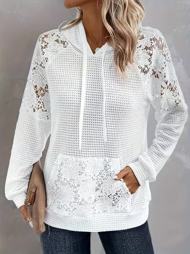 Casual Long Sleeve Hoodie Plain Loose Regular Sweatshirt