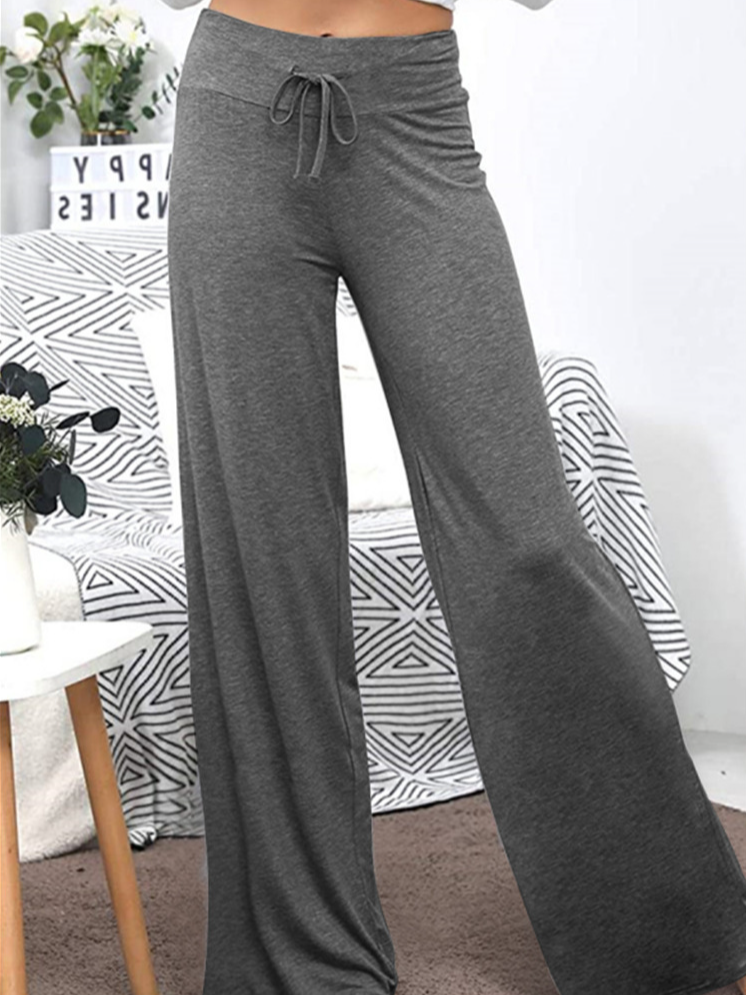 Casual Plain Loose Long Pants