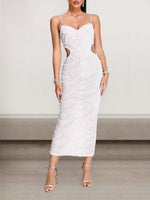 Sexy Sleeveless V Neck Plain Tight Maxi Dress