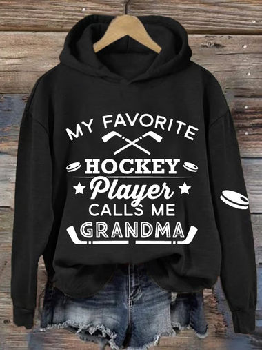 Casual Long Sleeve Hoodie Text Letters Loose Regular Hoodie