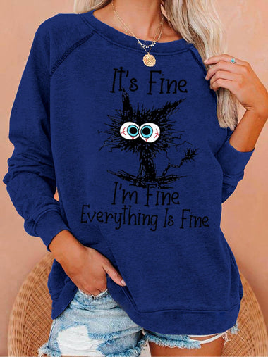 Casual Long Sleeve Crew Neck Animal Regular Sweatshirt