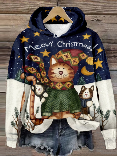 Casual Long Sleeve Hoodie Ethnic Loose Regular Sweatshirt