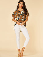 NEW FEELING Womens Brown Blouses