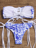 NEW FEELING Womens White Bikinis