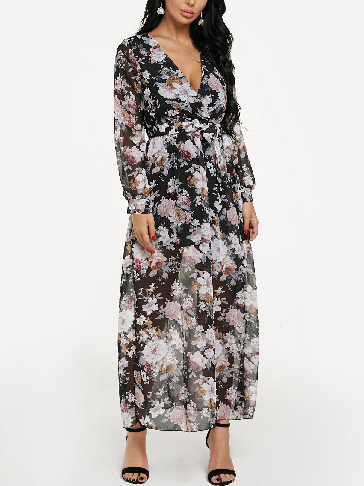 OEM ODM Womens Long Sleeve Maxi Dress