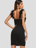 NEW FEELING Womens Black Sexy Dresses