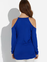 NEW FEELING Womens Blue T-Shirts