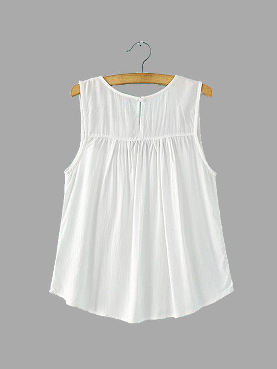 NEW FEELING Womens White T-Shirts