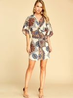 NEW FEELING Womens Apricot V-Neck Dresses