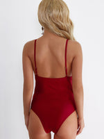 NEW FEELING Womens Red One-Pieces