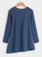 NEW FEELING Womens Blue T-Shirts