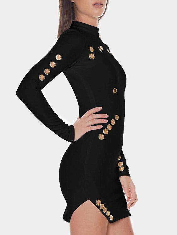 NEW FEELING Womens Black Mini Dresses