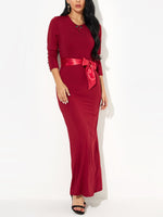ODM Ladies 3/4 Sleeve Maxi Dress