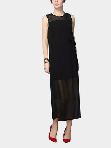 Wholesale Black Chiffon Dress