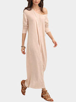 ODM Ladies Long Sleeve Maxi Dresses