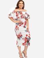 Custom Ladies Off The Shoulder Plus Size Dresses