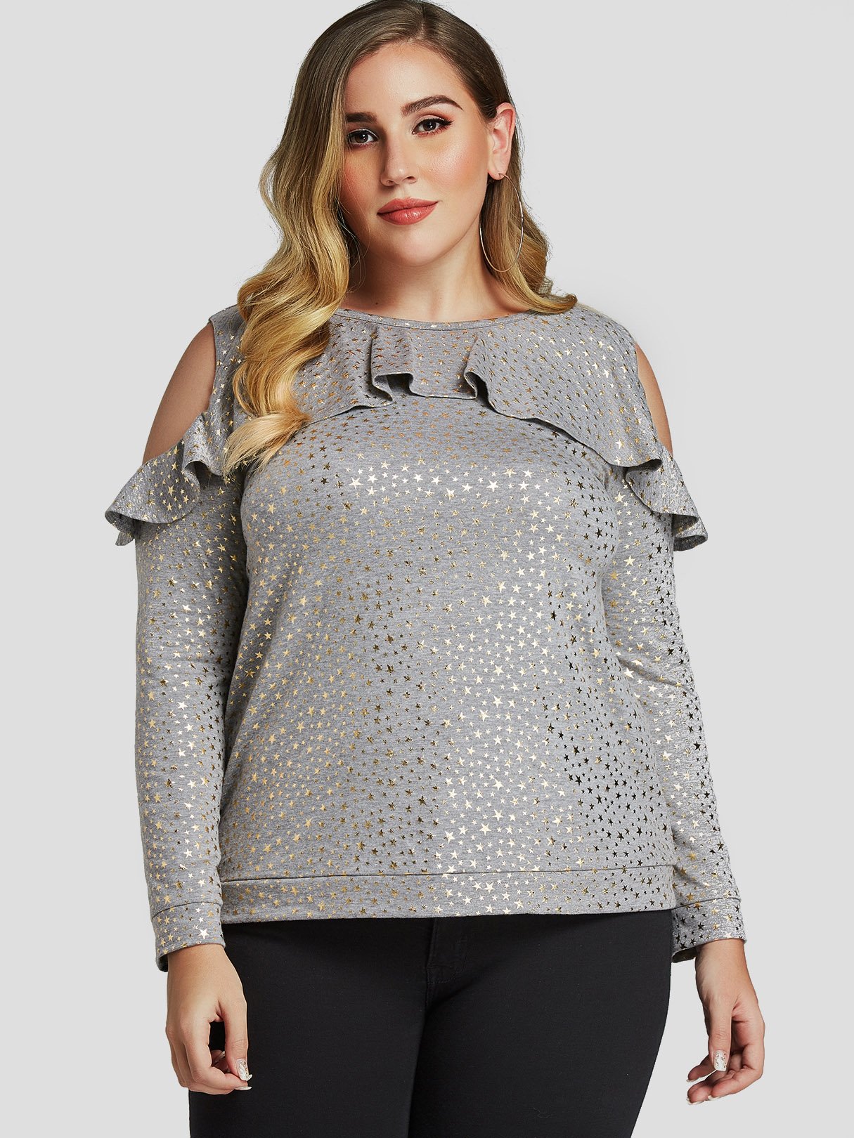 ODM Ladies Long Sleeve Plus Size Tops