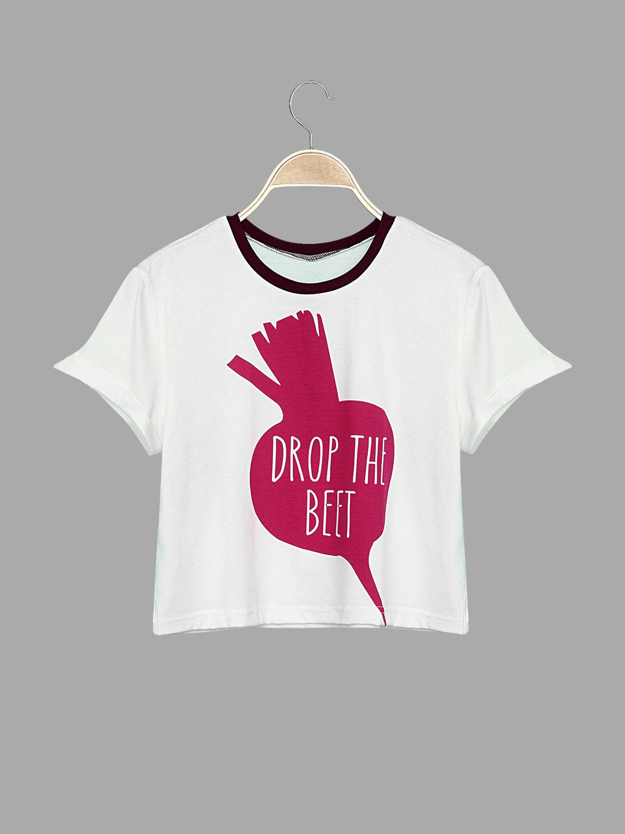 Wholesale Simple Letter Printing Round Neck T-Shirt