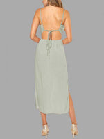 NEW FEELING Womens Grey Maxi Dresses