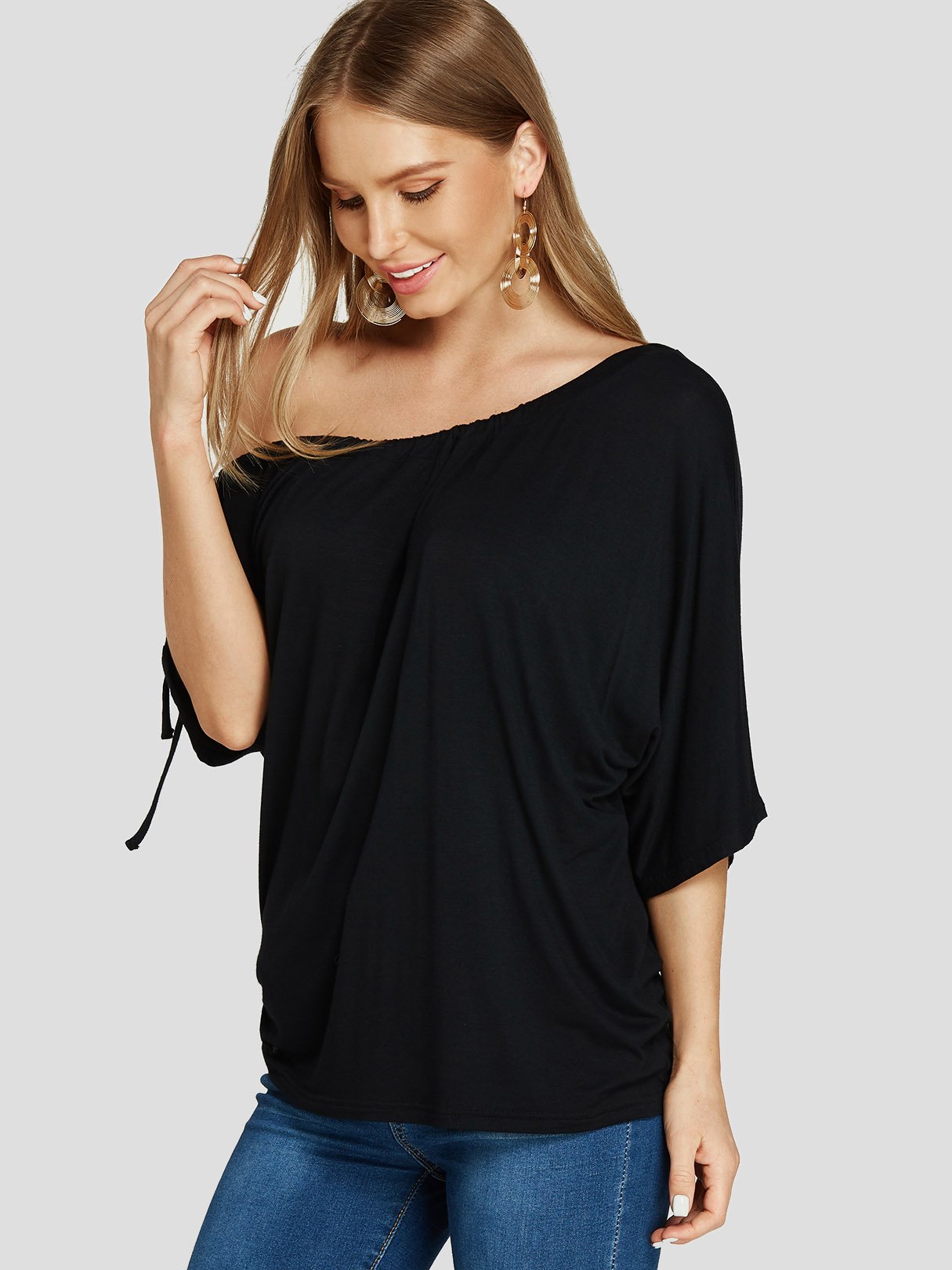 OEM Ladies Black T-Shirts