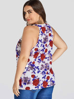NEW FEELING Womens Navy Plus Size Tops
