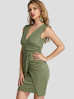 OEM Ladies Army Green Mini Dresses