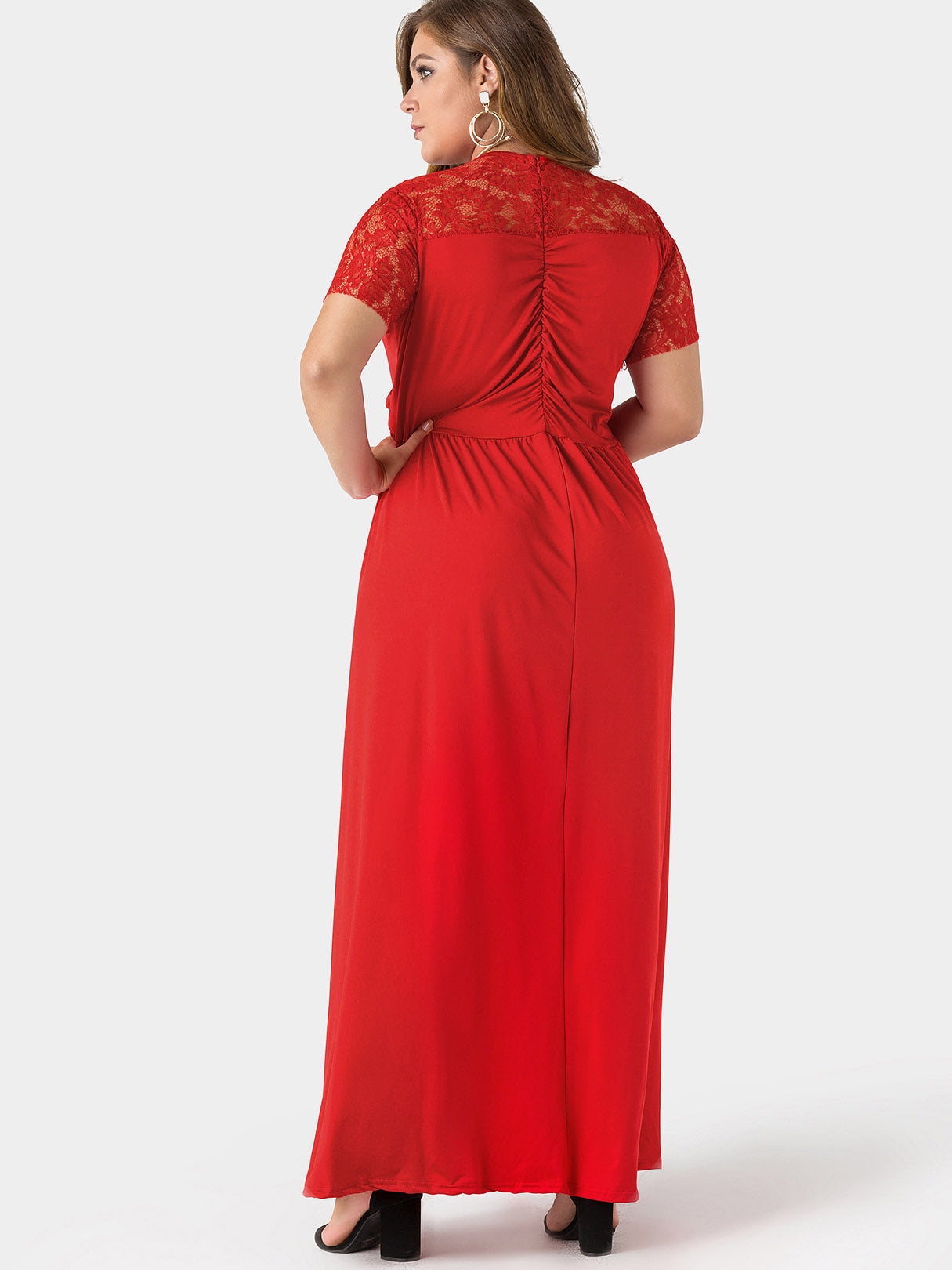 NEW FEELING Womens Red Plus Size Dresses