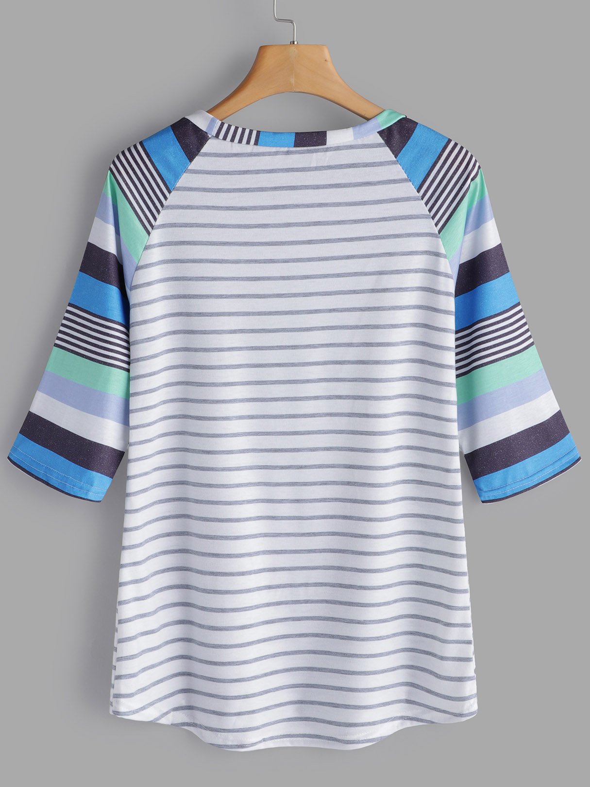 NEW FEELING Womens Blue T-Shirts