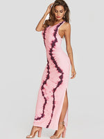 OEM Ladies Pink Maxi Dresses