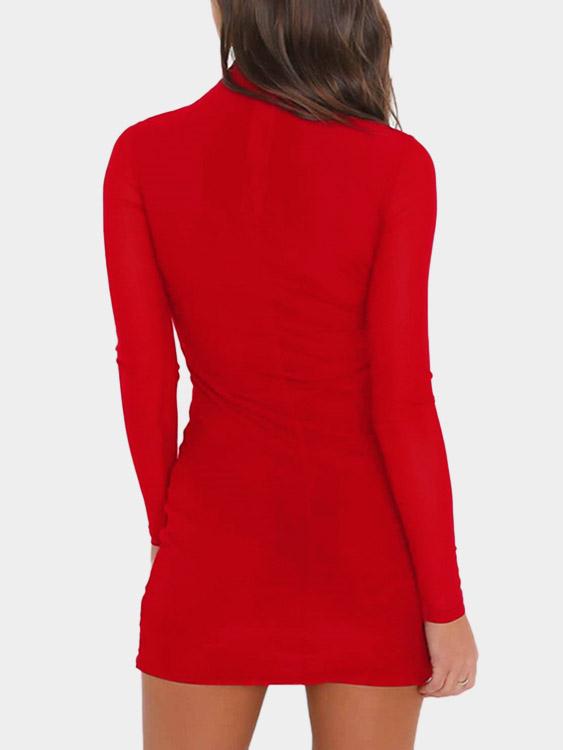 NEW FEELING Womens Red Mini Dresses