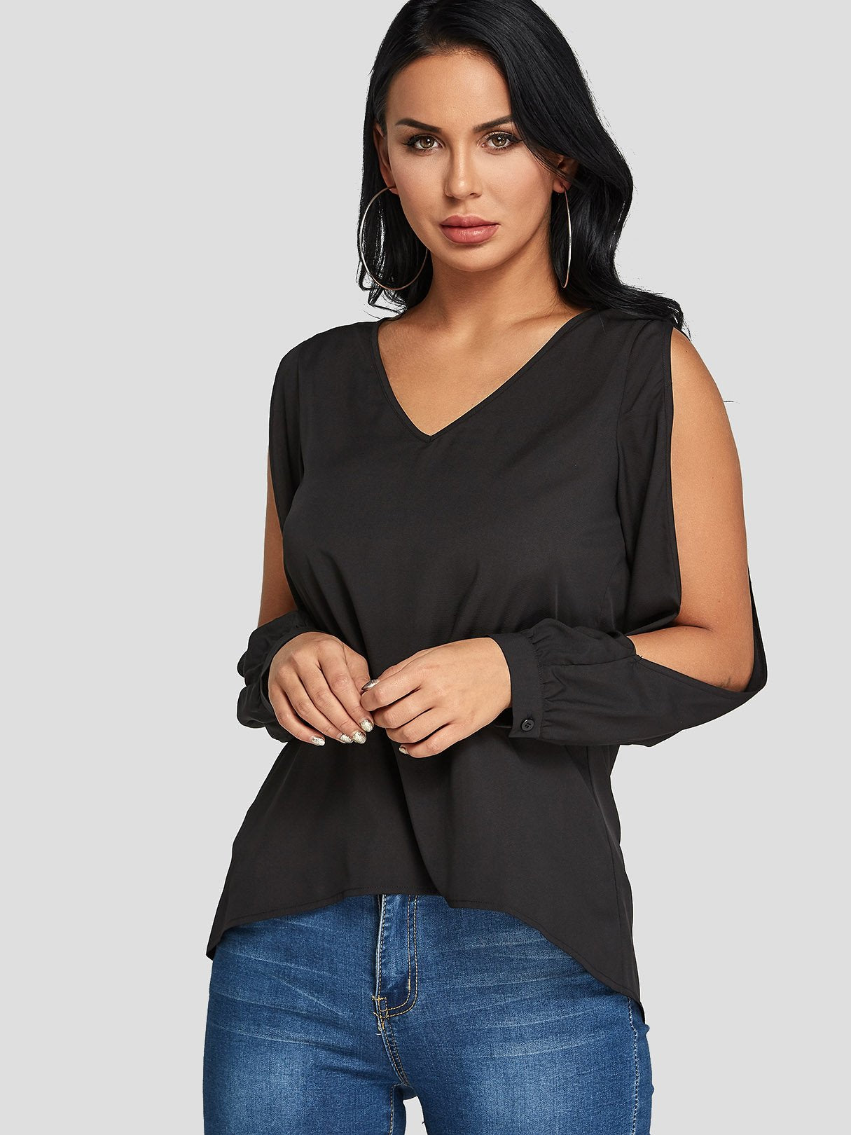 ODM Ladies Long Sleeve Blouses