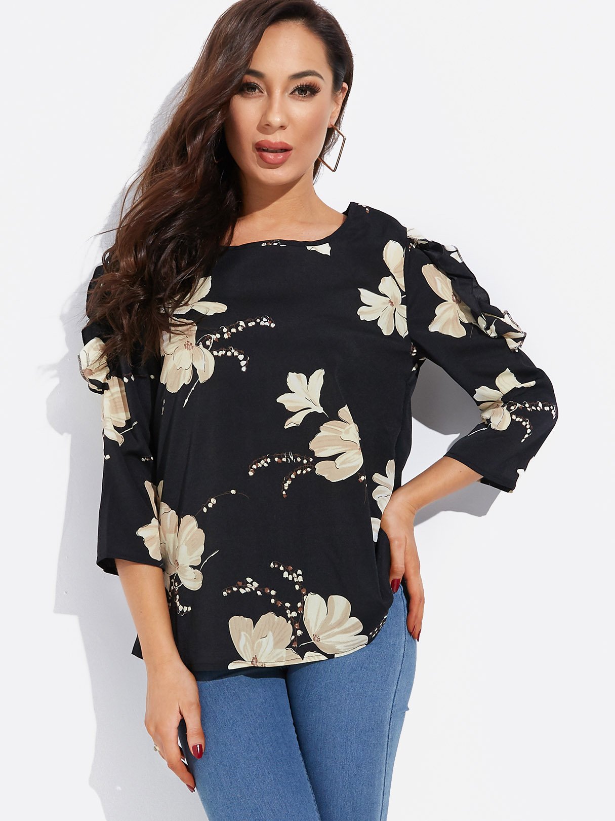 ODM Ladies Long Sleeve Blouses