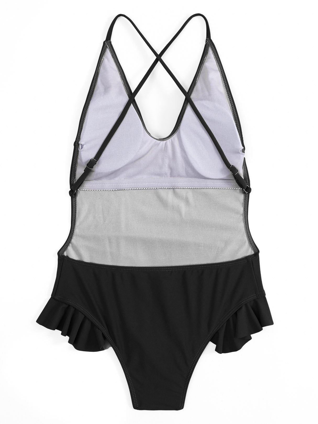 NEW FEELING Womens Black One-Pieces