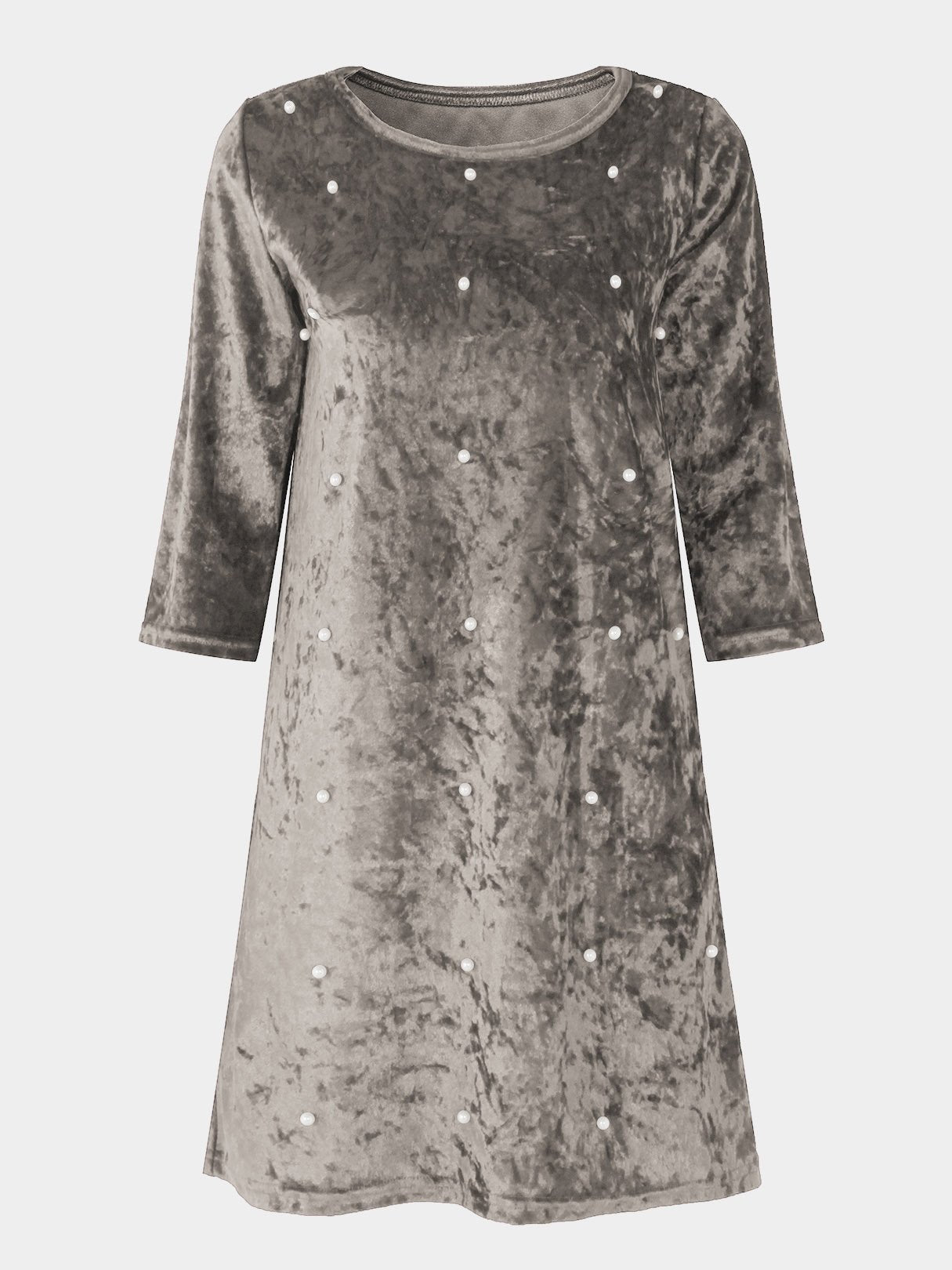 Custom Denim Dress V Neck