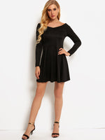 OEM Ladies Black Mini Dresses