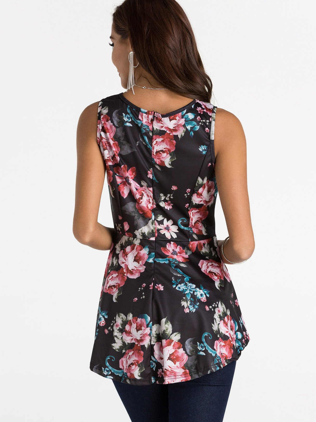 NEW FEELING Womens Black Camis