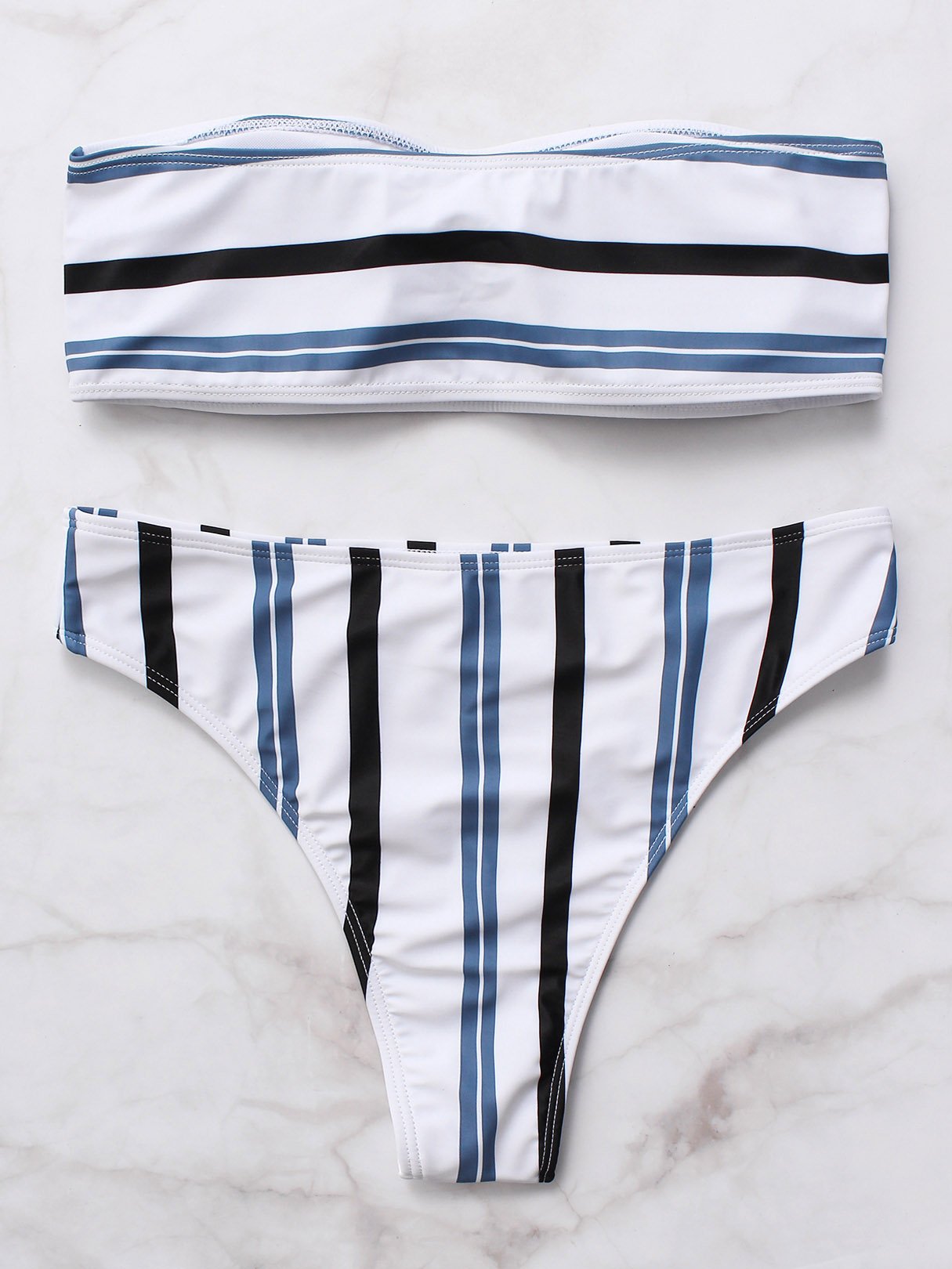 NEW FEELING Womens White Bikinis