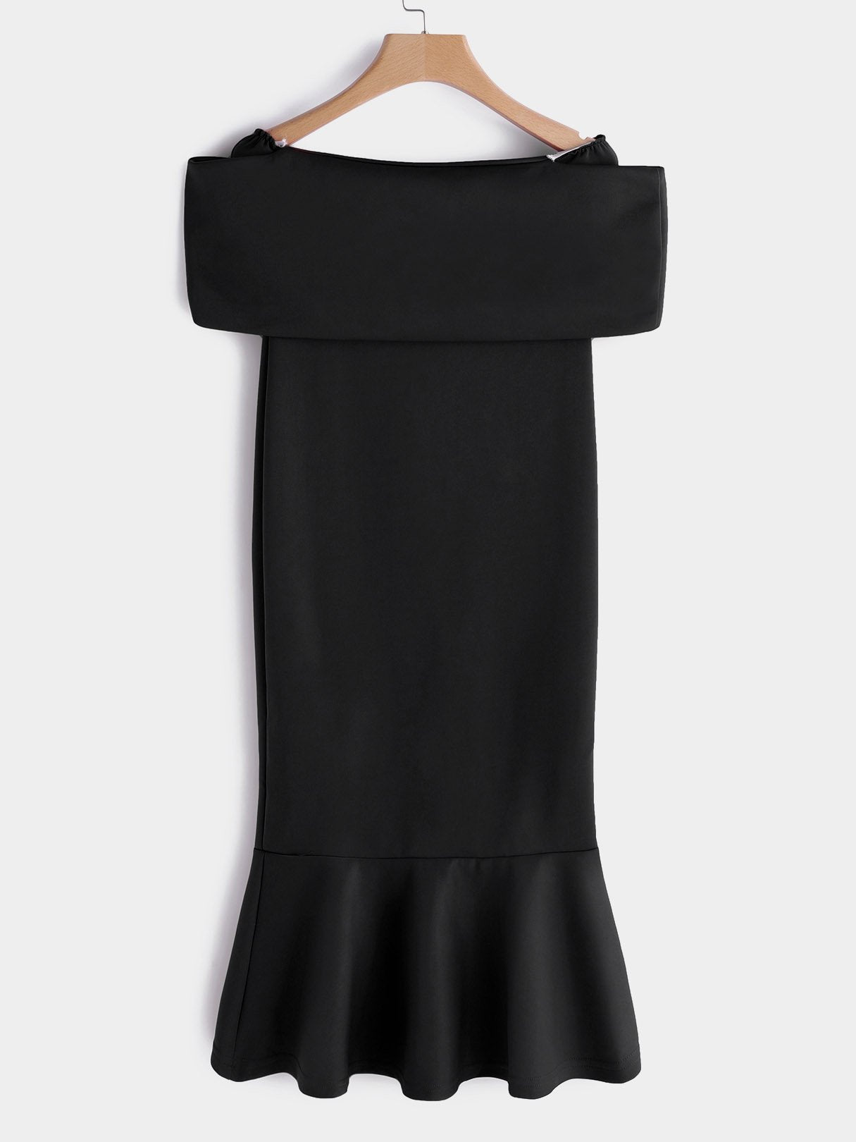 NEW FEELING Womens Black Off The Shoulder Dresses