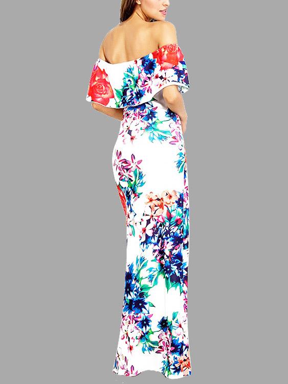 NEW FEELING Womens White Maxi Dresses