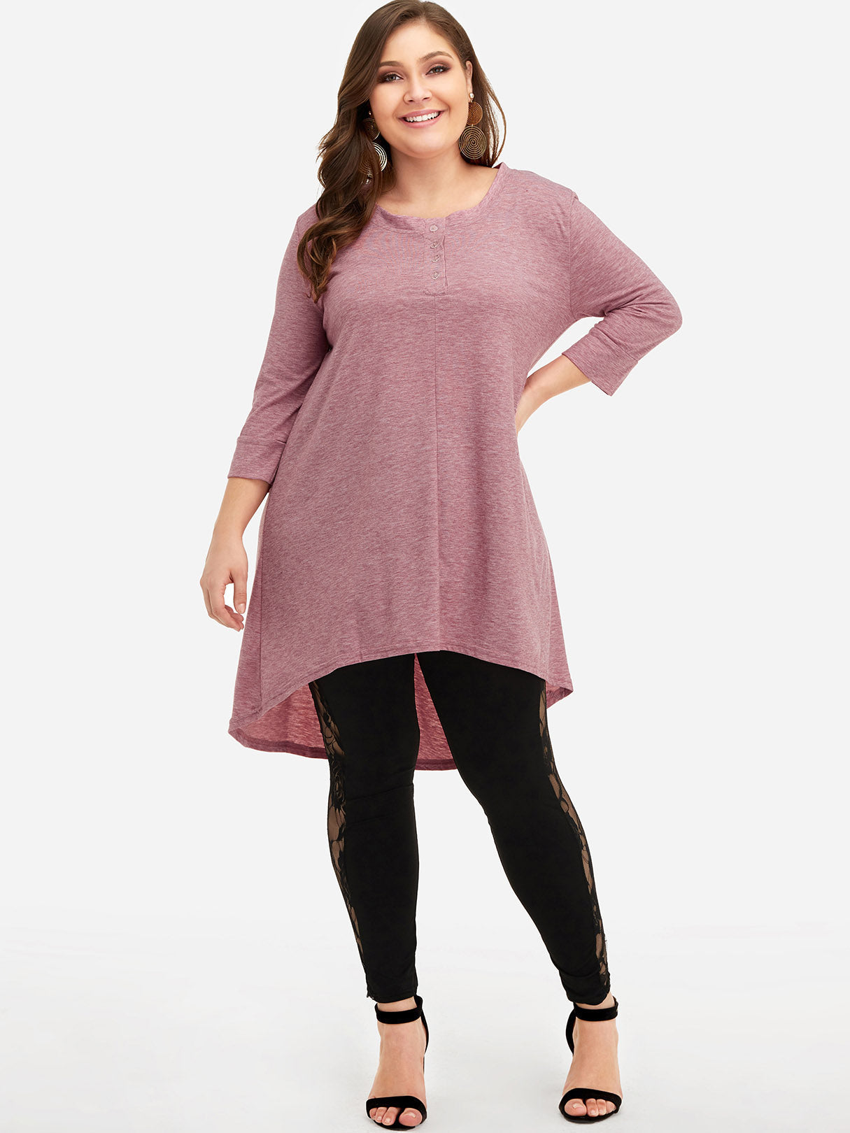 OEM ODM Womens Black Plus Size Tops