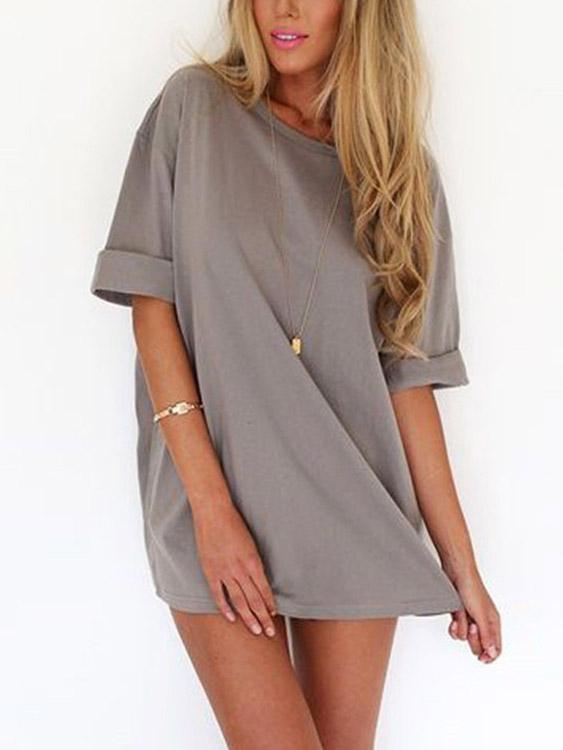 OEM Ladies Grey Mini Dresses