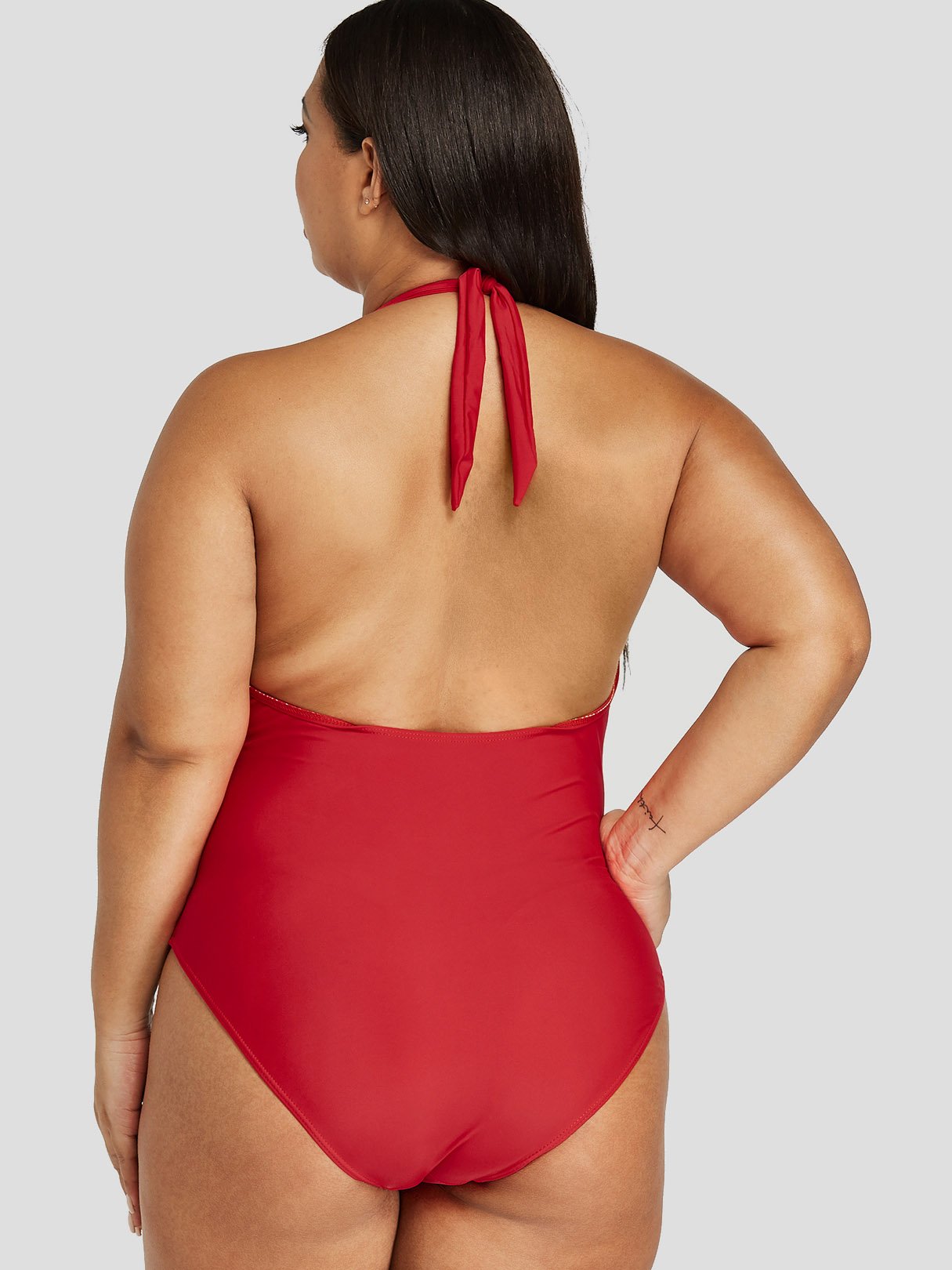 Custom Womens Sleeveless Plus Size Swimwear