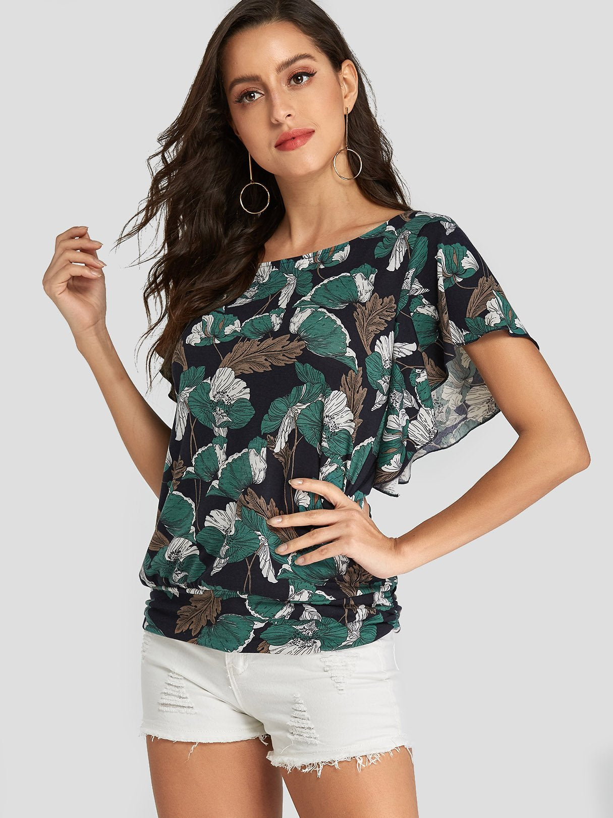 OEM Ladies Dark Blue T-Shirts