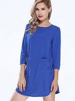 OEM ODM Womens 3/4 Sleeve Mini Dresses