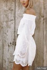 OEM Ladies White Mini Dresses