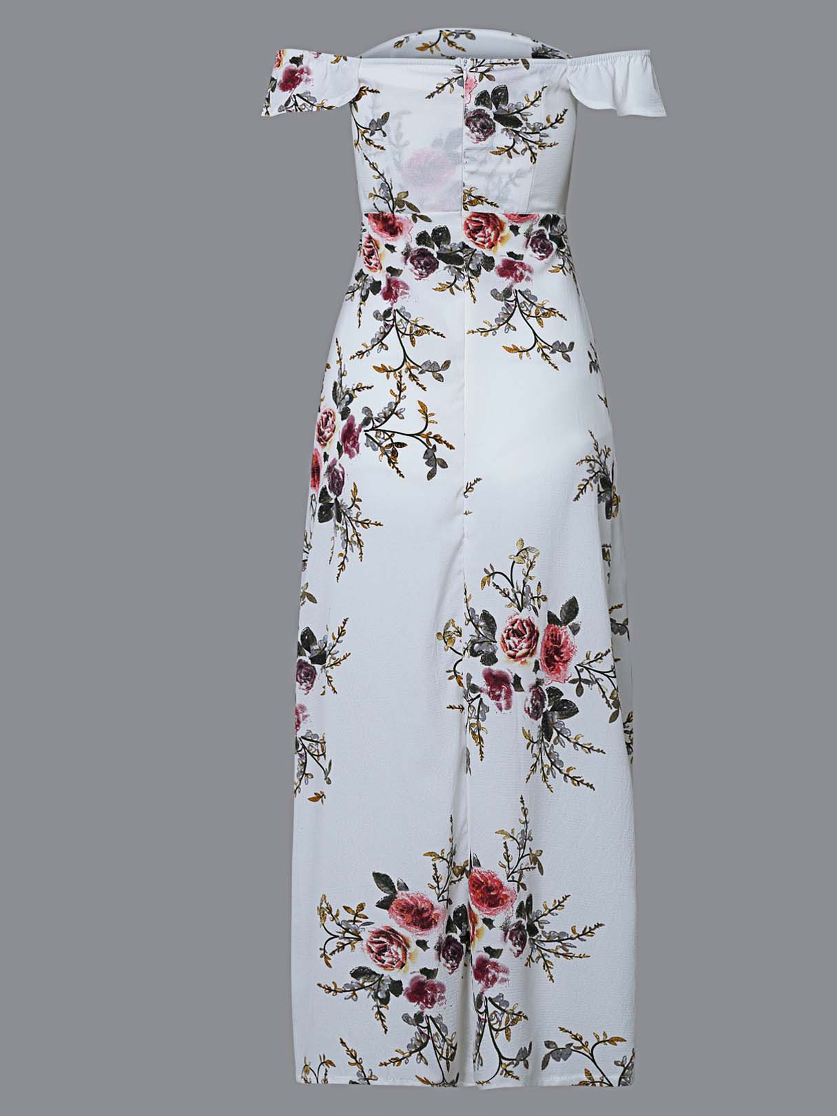 OEM Ladies White Floral Dresses