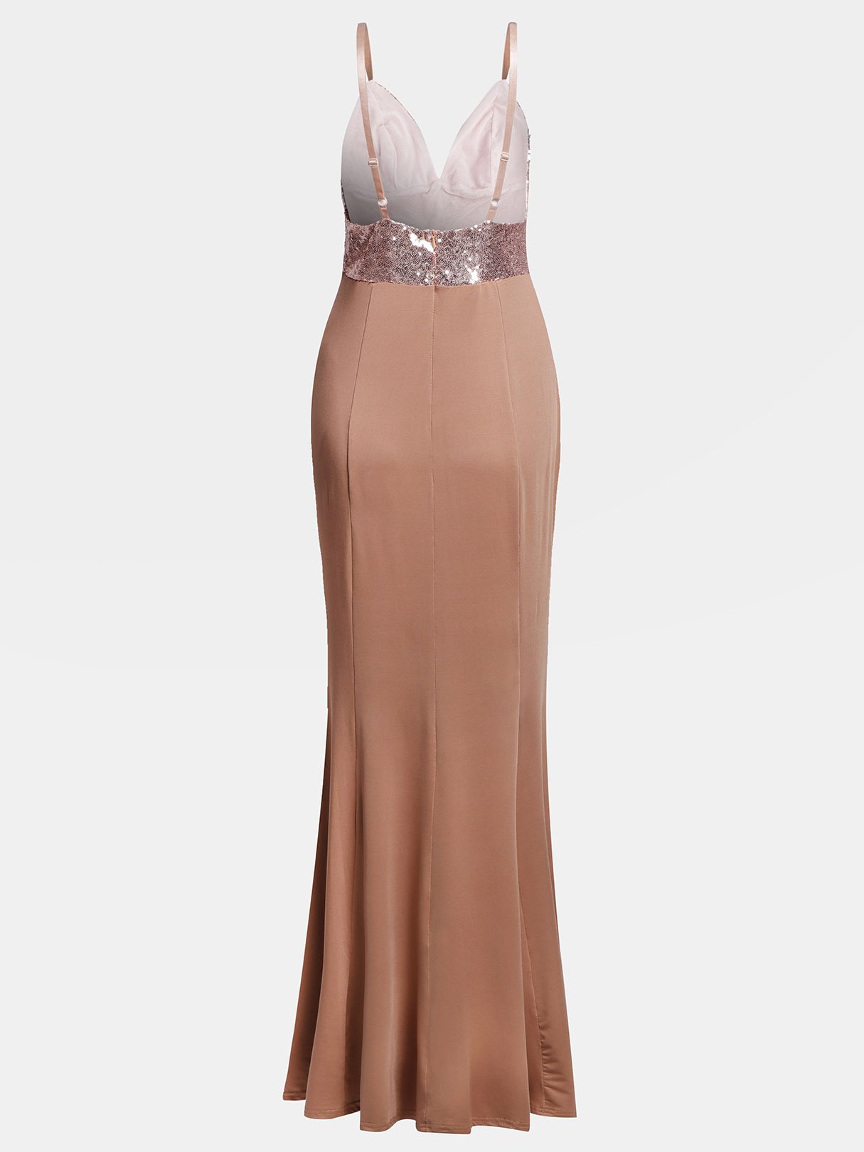 NEW FEELING Womens Apricot Maxi Dresses